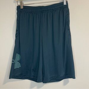 Under Armour Blue/Green Athletic Heatgear Shorts